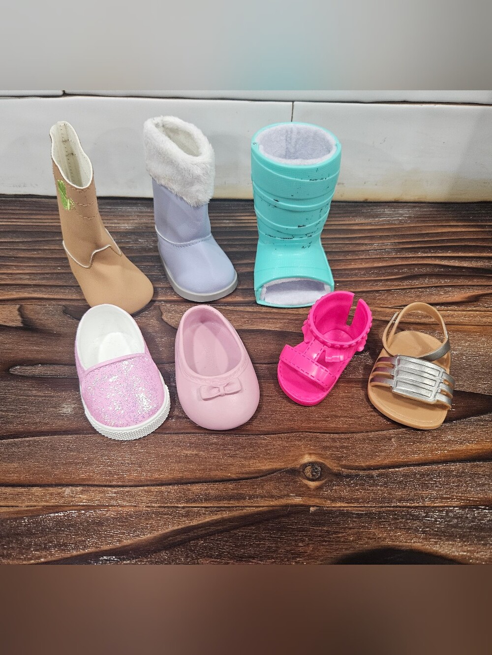 American Girl Doll Broken Leg Foot Cast with Shoes
